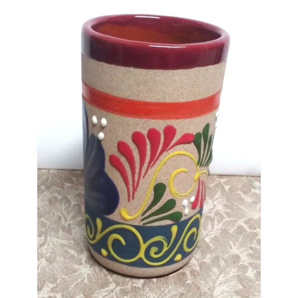 Cozumel Tonala Mexico Vase 5.5